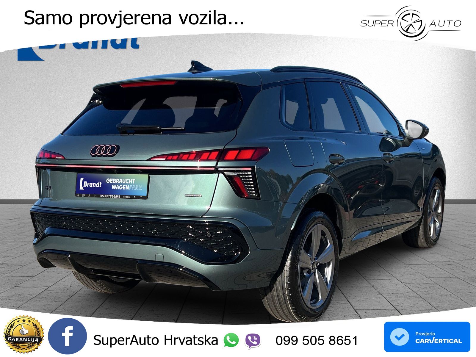 Audi Q3 2.0 TFSI (204 KS) quattro S tronic S line LED+GR SJED+ACC