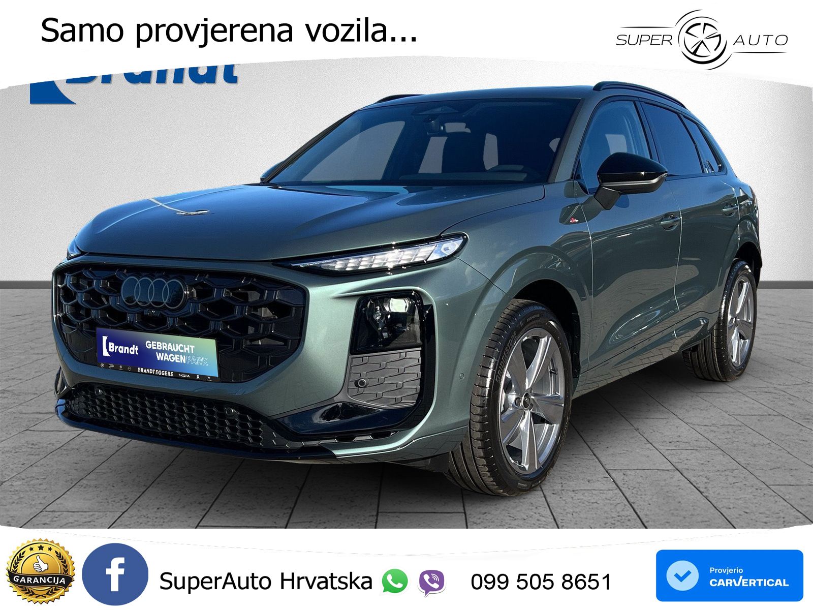 Audi Q3 2.0 TFSI (204 KS) quattro S tronic S line LED+GR SJED+ACC