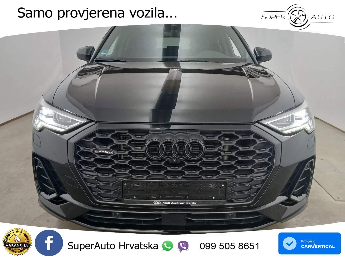 Audi Q3 Sportback 40 TFSI (190 KS) quattro S tronic S line LED+GR SJED+ACC
