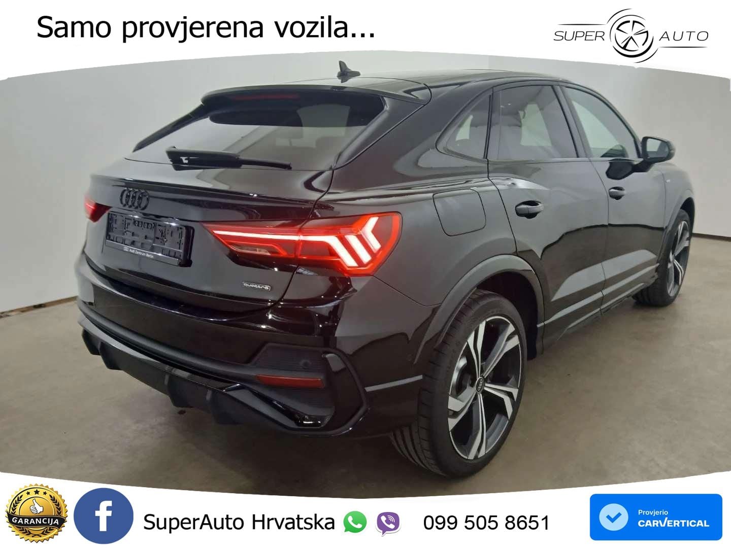 Audi Q3 Sportback 40 TFSI (190 KS) quattro S tronic S line LED+GR SJED+ACC