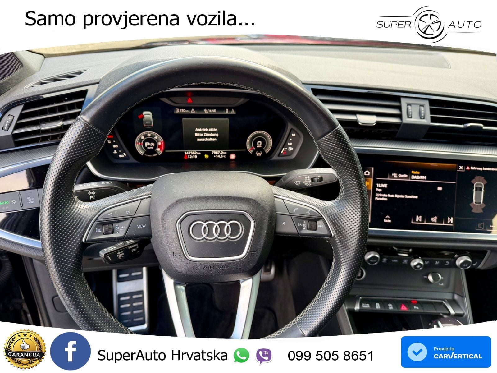 Audi Q3 Sportback 35 TDI (150 KS) quattro S tronic S line LED+GR SJED+ACC