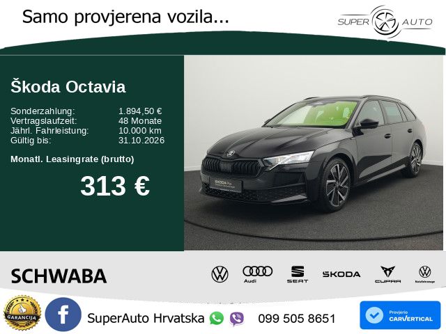 Škoda Octavia Combi 2.0 TDI (150 KS) DSG SportLine LED+GR SJED+ACC