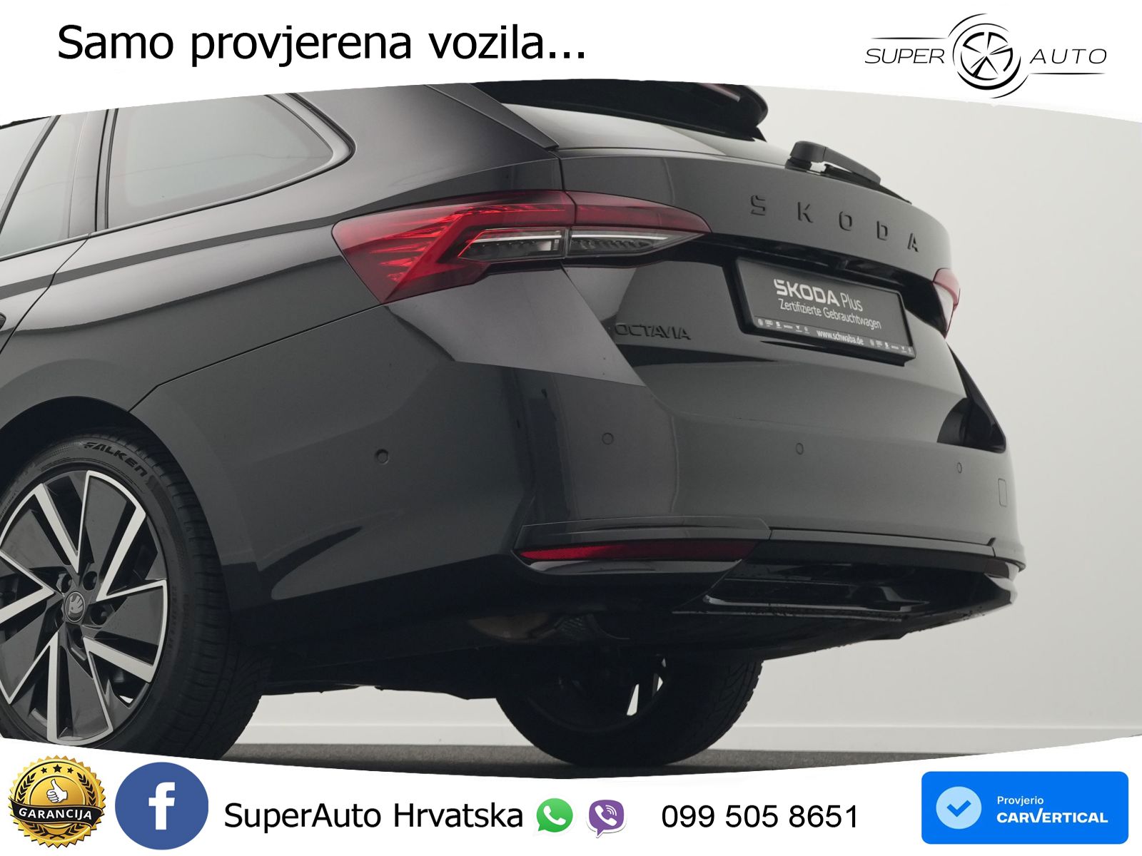 Škoda Octavia Combi 2.0 TDI (150 KS) DSG SportLine LED+GR SJED+ACC