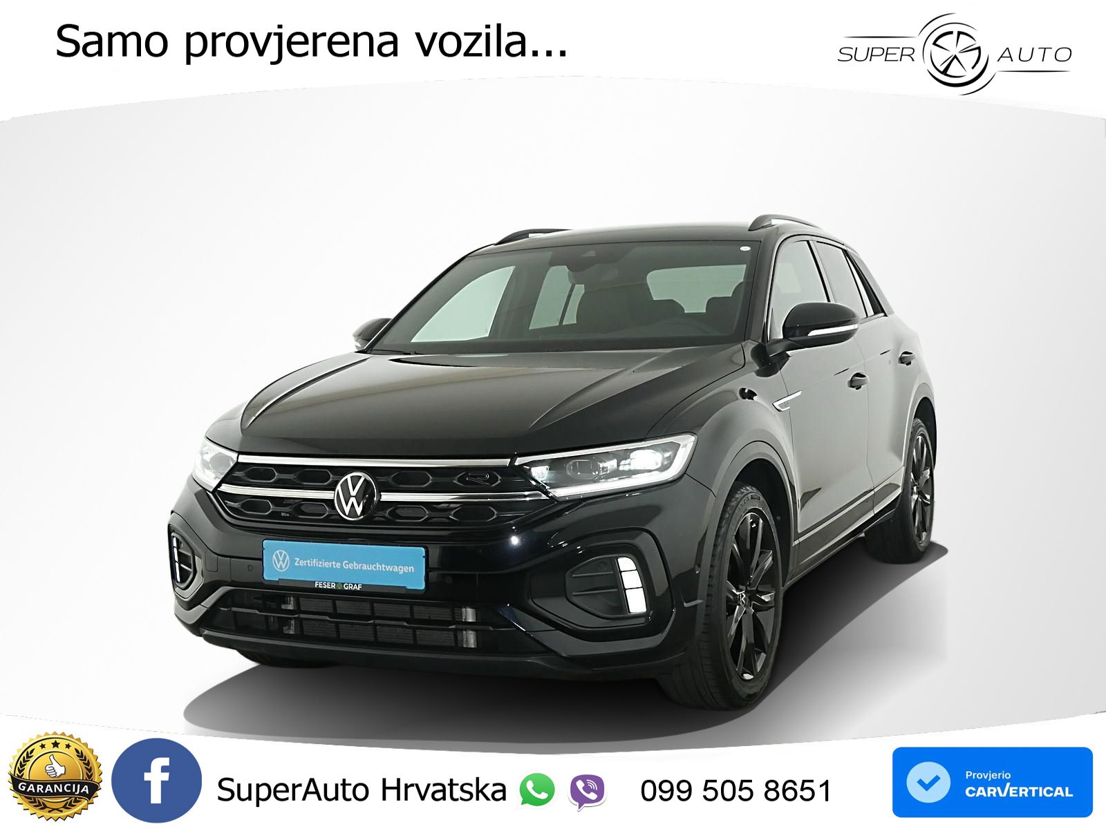 Volkswagen T-Roc 1.5 TSI (150 KS) DSG R-Line LED+GR SJED+ACC