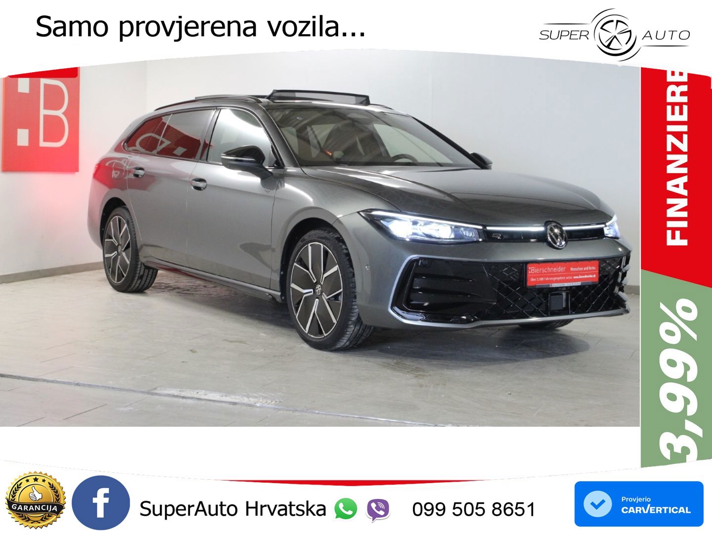 Volkswagen Passat Variant 1.5 TSI (272 KS) eHybrid DSG R-Line ACC+HEAD+4xGR SJED+360+PANO