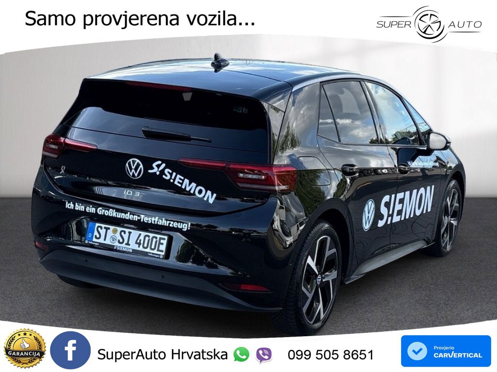 Volkswagen ID.3 Pro 62 kWh (204 KS) LED+GR SJED+ACC