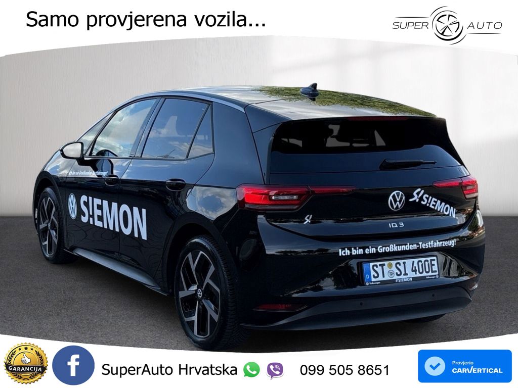 Volkswagen ID.3 Pro 62 kWh (204 KS) LED+GR SJED+ACC