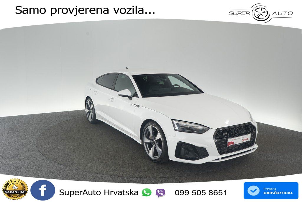 Audi A5 Sportback 45 TFSI (265 KS) quattro S tronic S line LED+GR SJED+ACC