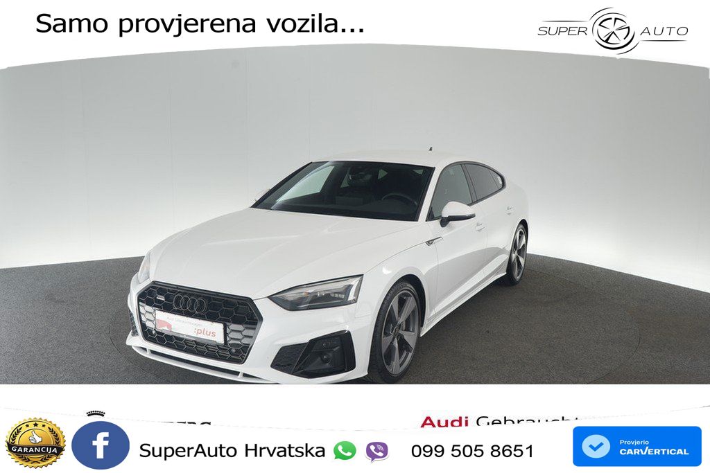 Audi A5 Sportback 45 TFSI (265 KS) quattro S tronic S line LED+GR SJED+ACC