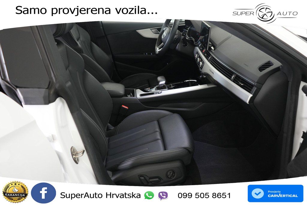 Audi A5 Sportback 45 TFSI (265 KS) quattro S tronic S line LED+GR SJED+ACC