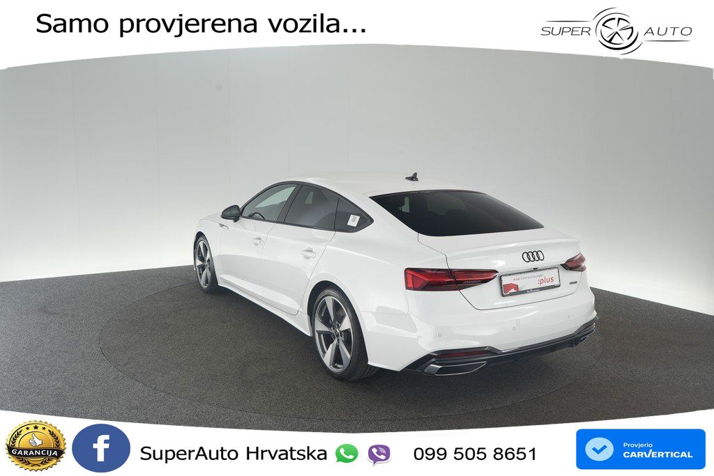 Audi A5 Sportback 45 TFSI (265 KS) quattro S tronic S line LED+GR SJED+ACC