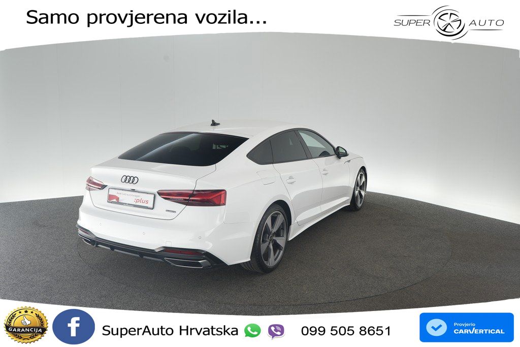 Audi A5 Sportback 45 TFSI (265 KS) quattro S tronic S line LED+GR SJED+ACC