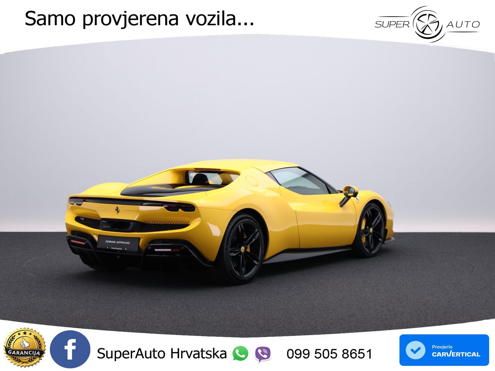 Ferrari 296 GTB 3.0 V6 (830 KS) F1 DCT LED+GR SJED+ACC