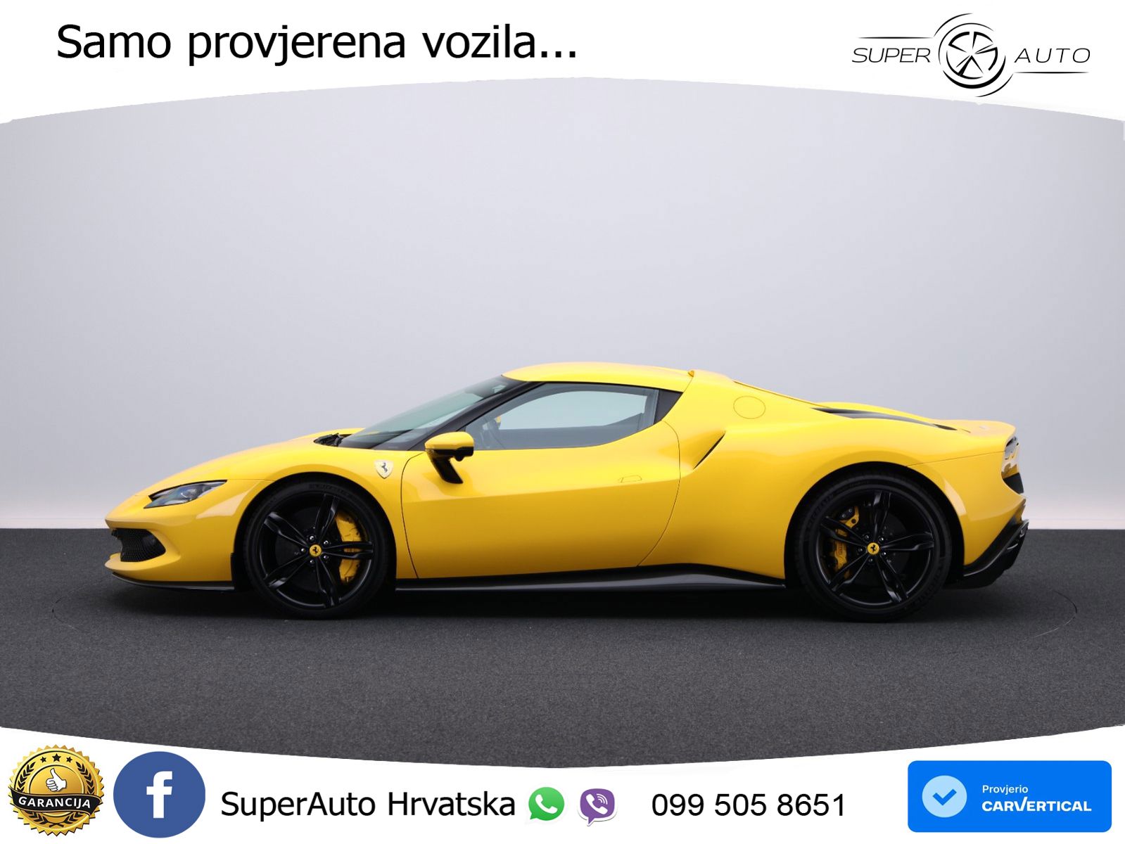 Ferrari 296 GTB 3.0 V6 (830 KS) F1 DCT LED+GR SJED+ACC