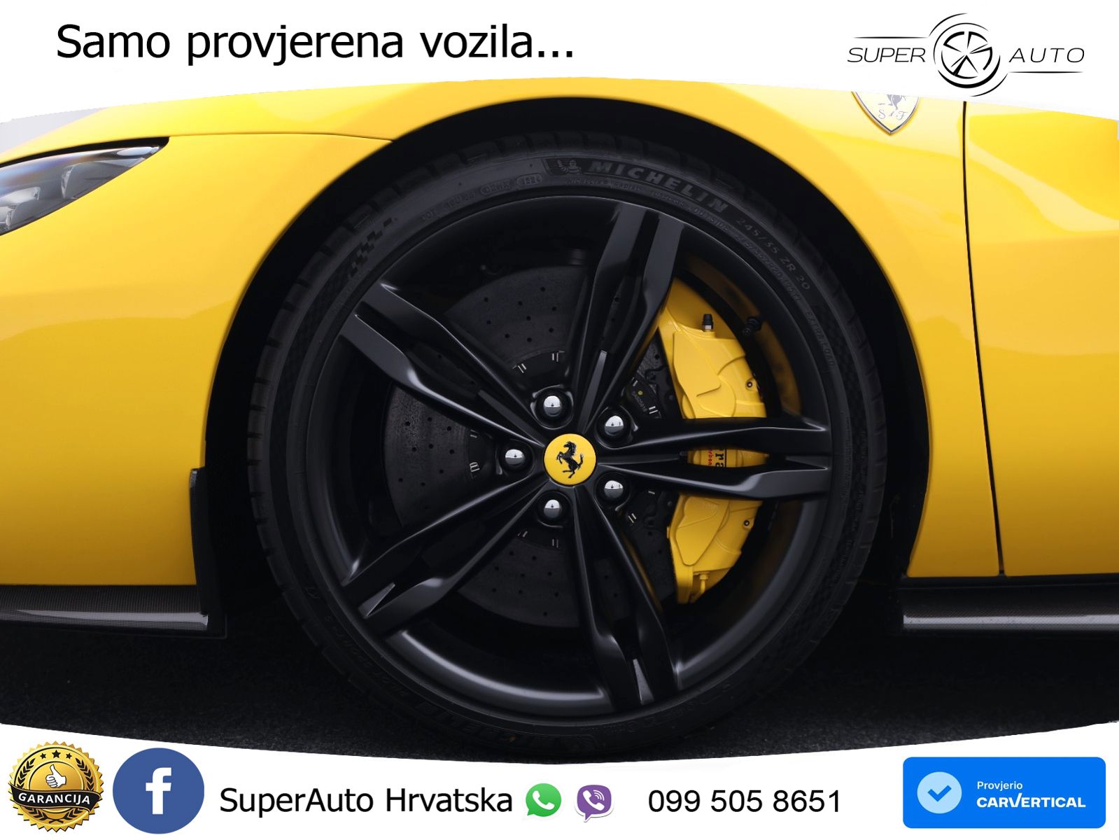 Ferrari 296 GTB 3.0 V6 (830 KS) F1 DCT LED+GR SJED+ACC