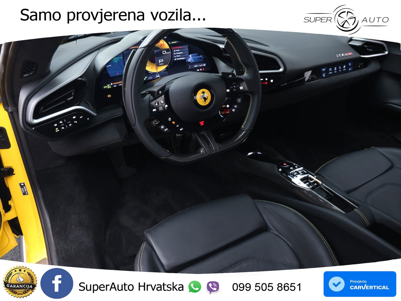 Ferrari 296 GTB 3.0 V6 (830 KS) F1 DCT LED+GR SJED+ACC