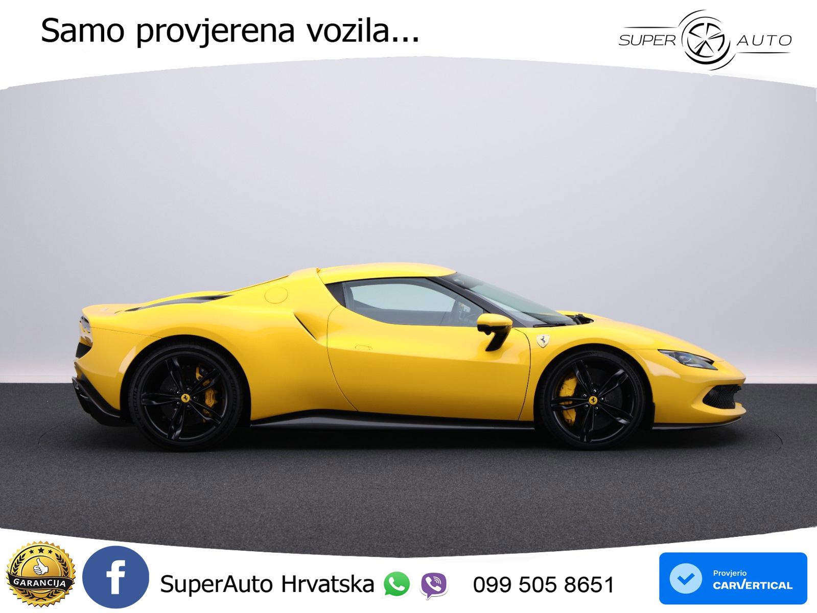 Ferrari 296 GTB 3.0 V6 (830 KS) F1 DCT LED+GR SJED+ACC
