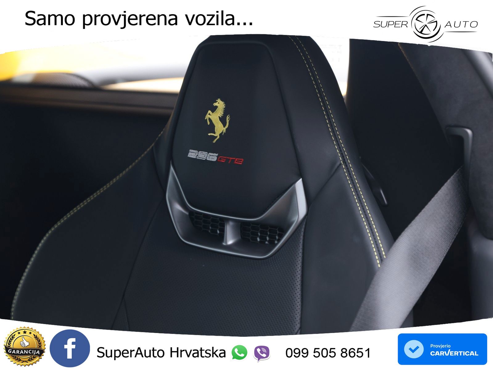 Ferrari 296 GTB 3.0 V6 (830 KS) F1 DCT LED+GR SJED+ACC