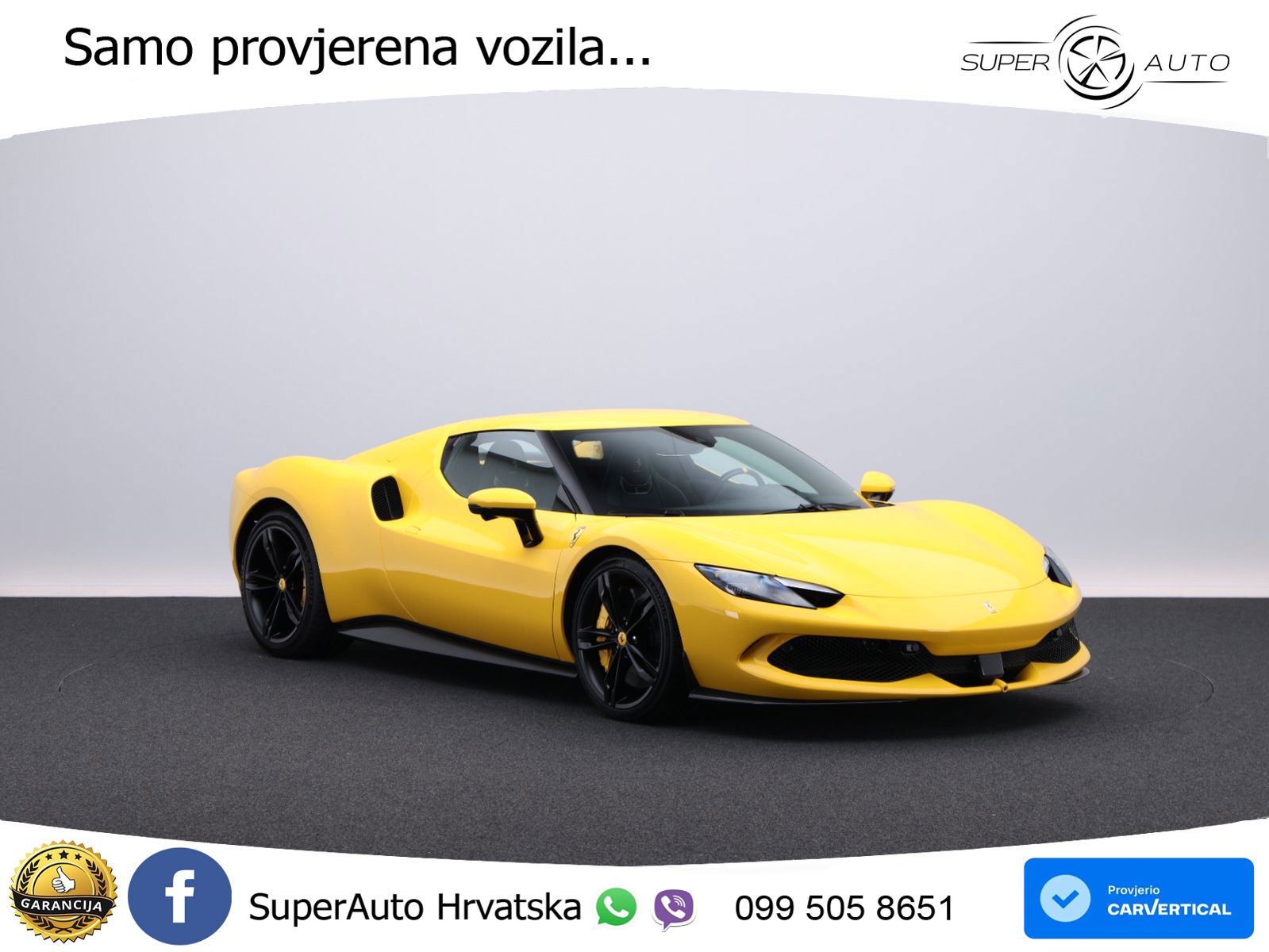 Ferrari 296 GTB 3.0 V6 (830 KS) F1 DCT LED+GR SJED+ACC