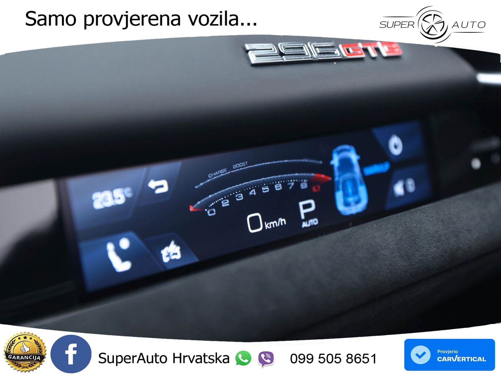 Ferrari 296 GTB 3.0 V6 (830 KS) F1 DCT LED+GR SJED+ACC