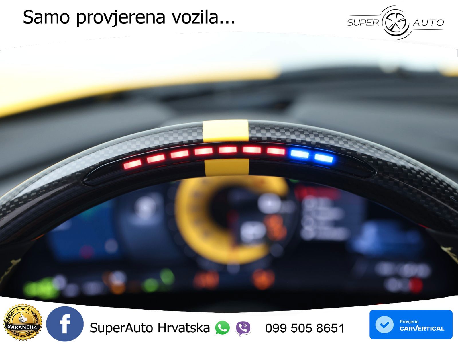 Ferrari 296 GTB 3.0 V6 (830 KS) F1 DCT LED+GR SJED+ACC