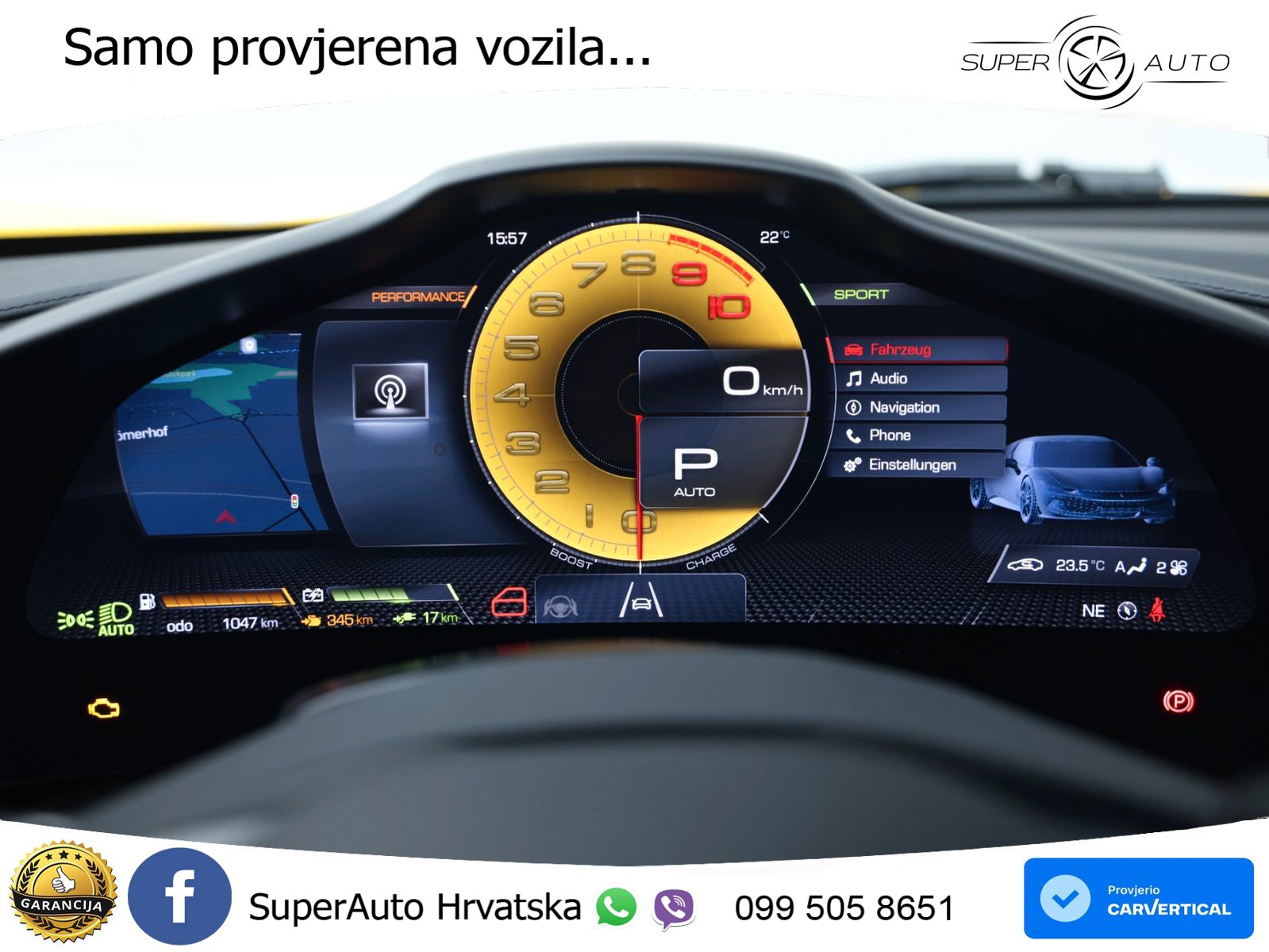 Ferrari 296 GTB 3.0 V6 (830 KS) F1 DCT LED+GR SJED+ACC