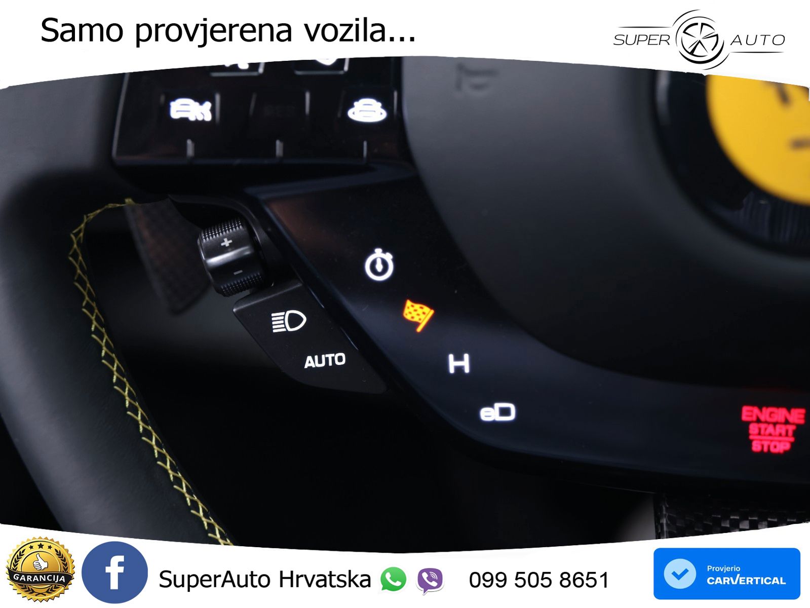 Ferrari 296 GTB 3.0 V6 (830 KS) F1 DCT LED+GR SJED+ACC