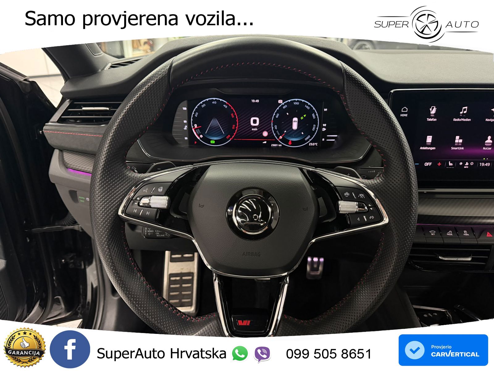 Škoda Octavia Combi RS 2.0 TDI (200 KS) 4x4 DSG LED+GR SJED+ACC