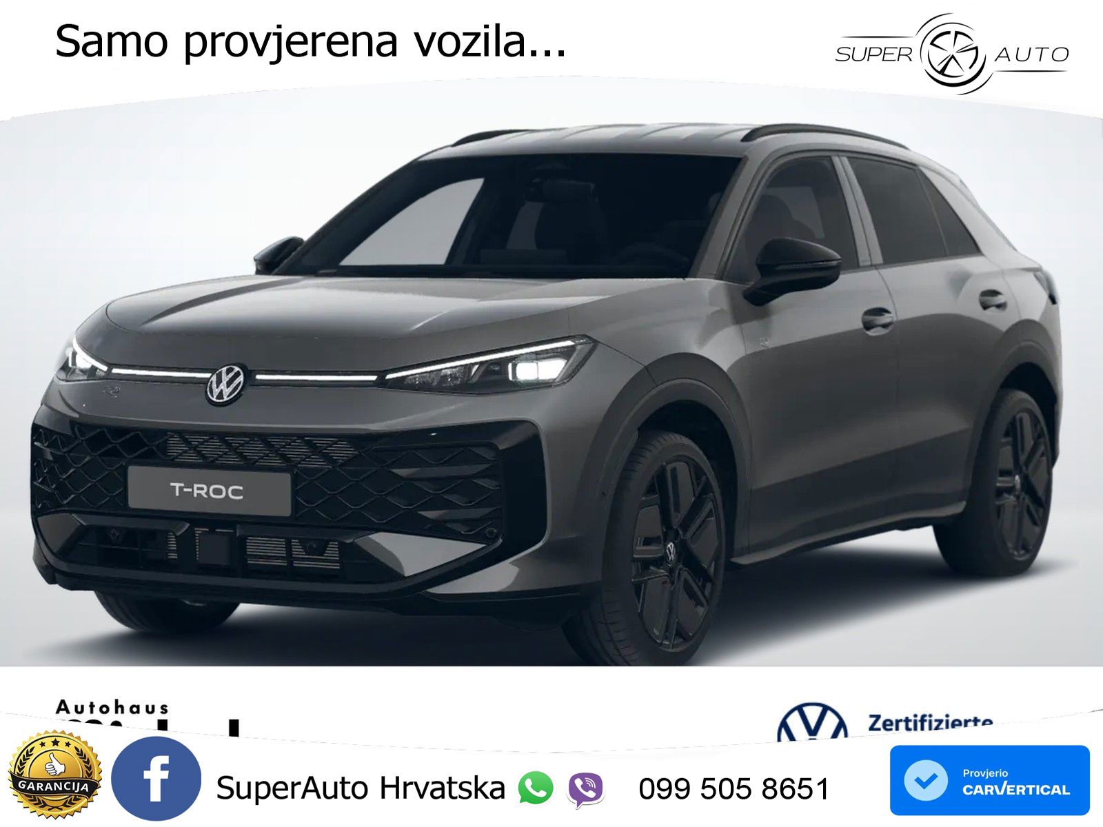 Volkswagen T-Roc 1.5 eTSI (150 KS)  DSG R-Line LED+GR SJED+ACC