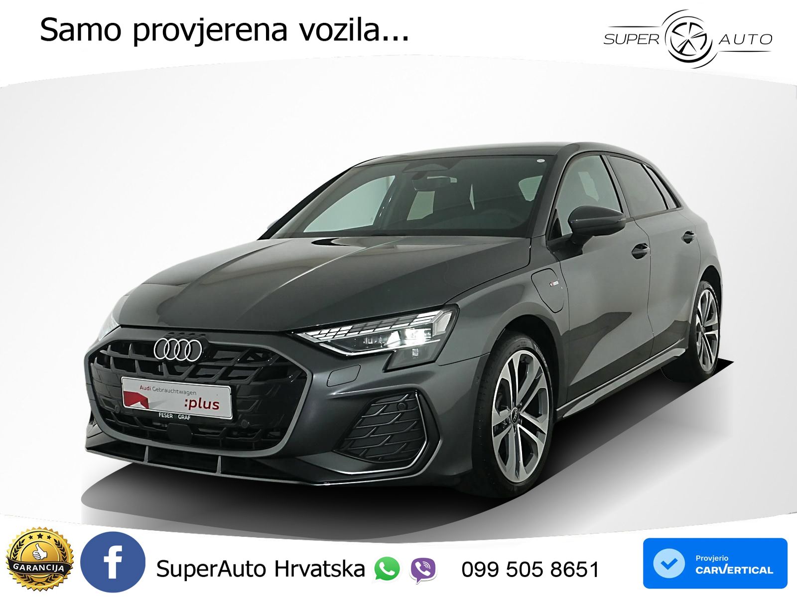 Audi A3 Sportback 40 TFSI e (204 KS) Plug-in Hybrid S tronic S line LED+GR SJED+ACC