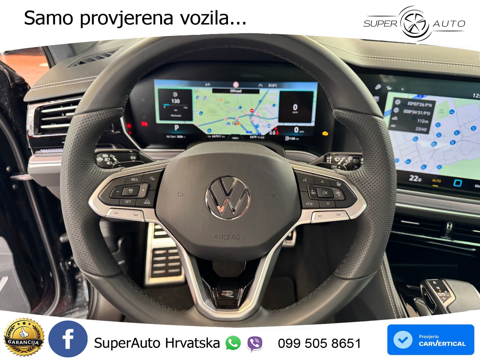 Volkswagen Touareg 3.0 V6 TDI (286 KS) 4MOTION Tiptronic R-Line ZRAČNI+ACC+GR SJED+KAM+PANO
