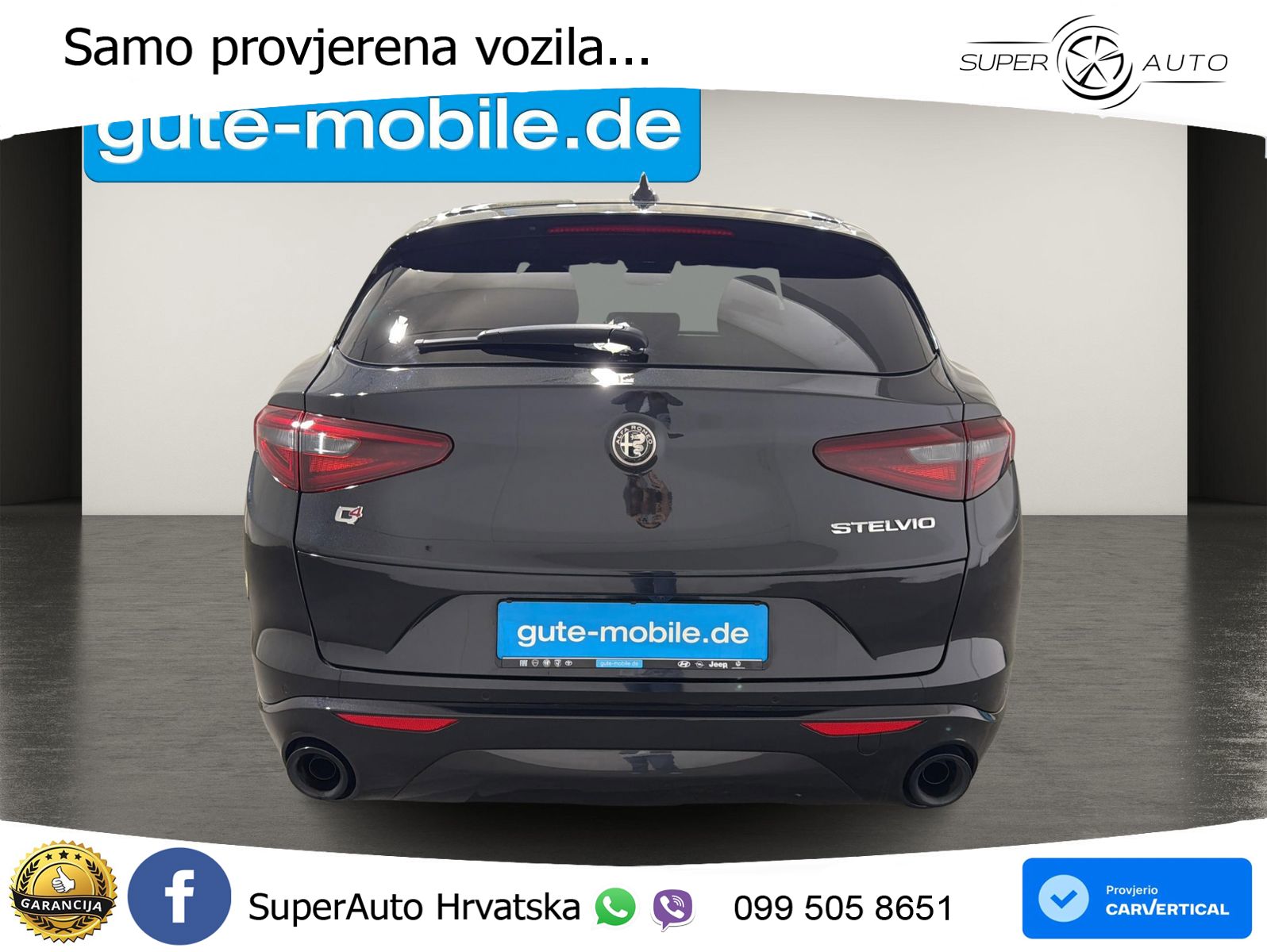Alfa Romeo Stelvio 2.0 Turbo (280 KS) Q4 Automatic LED+GR SJED+ACC