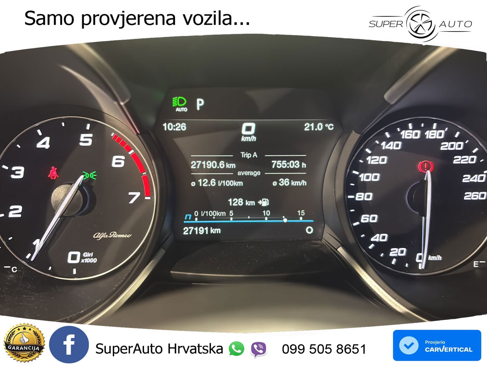 Alfa Romeo Stelvio 2.0 Turbo (280 KS) Q4 Automatic LED+GR SJED+ACC
