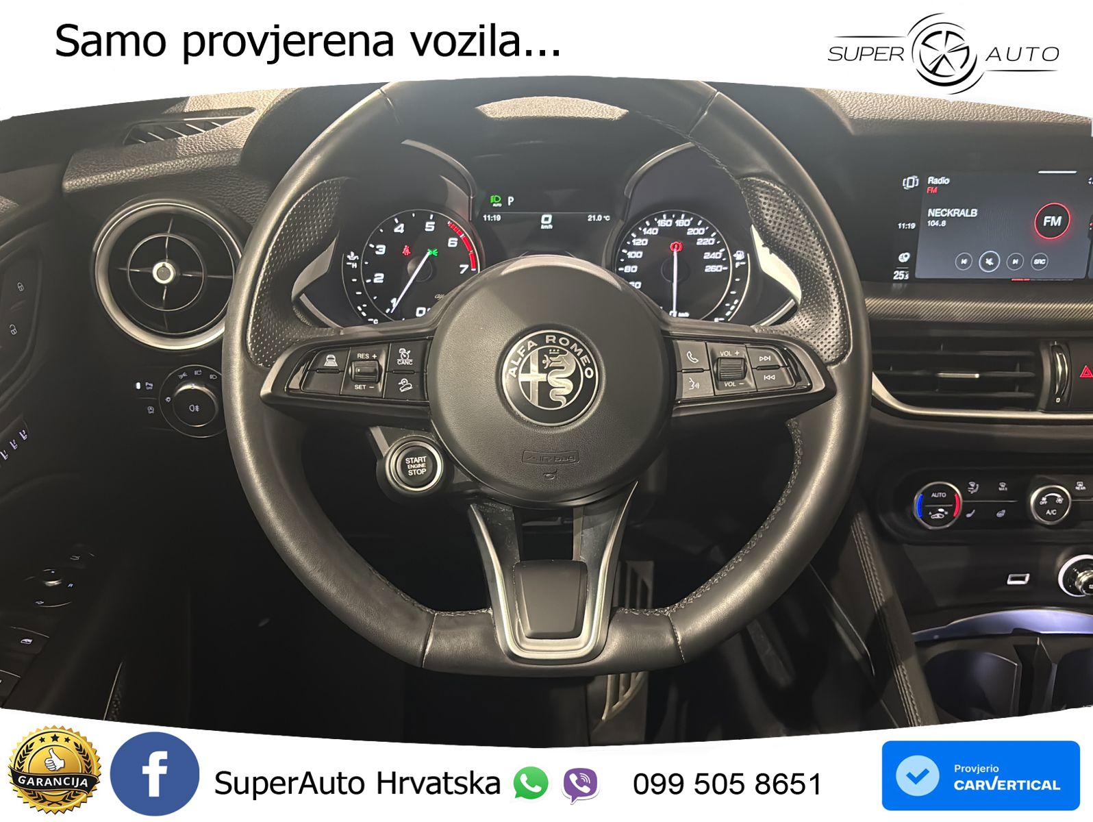 Alfa Romeo Stelvio 2.0 Turbo (280 KS) Q4 Automatic LED+GR SJED+ACC
