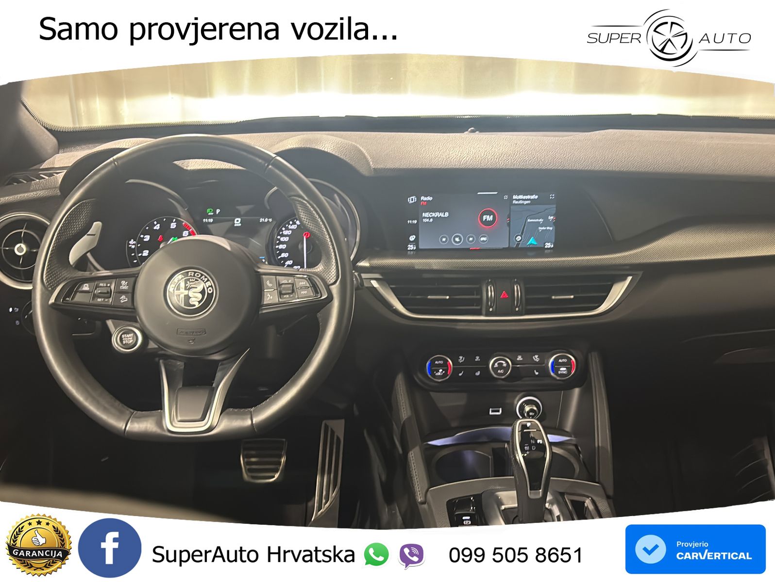 Alfa Romeo Stelvio 2.0 Turbo (280 KS) Q4 Automatic LED+GR SJED+ACC