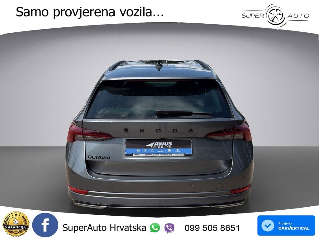 Škoda Octavia Combi 2.0 TSI (190 KS) 4x4 DSG SportLine LED+GR SJED+ACC
