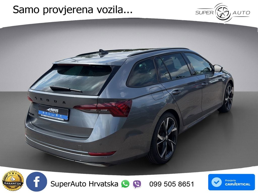 Škoda Octavia Combi 2.0 TSI (190 KS) 4x4 DSG SportLine LED+GR SJED+ACC