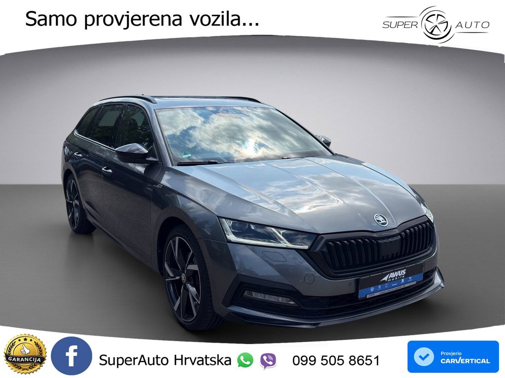 Škoda Octavia Combi 2.0 TSI (190 KS) 4x4 DSG SportLine LED+GR SJED+ACC
