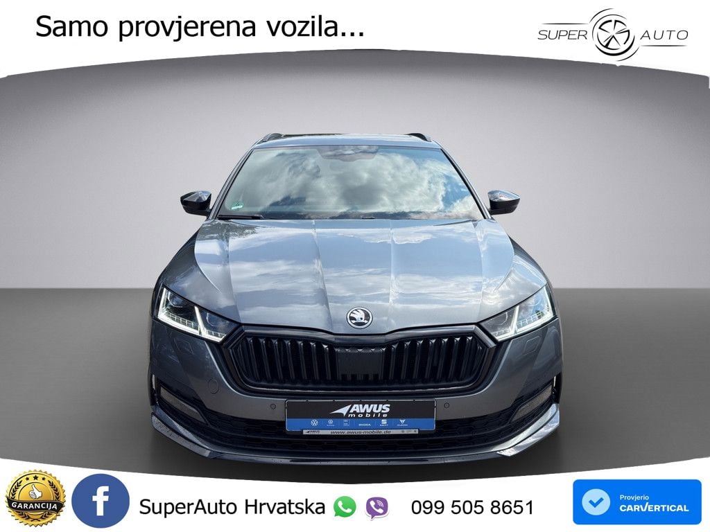 Škoda Octavia Combi 2.0 TSI (190 KS) 4x4 DSG SportLine LED+GR SJED+ACC