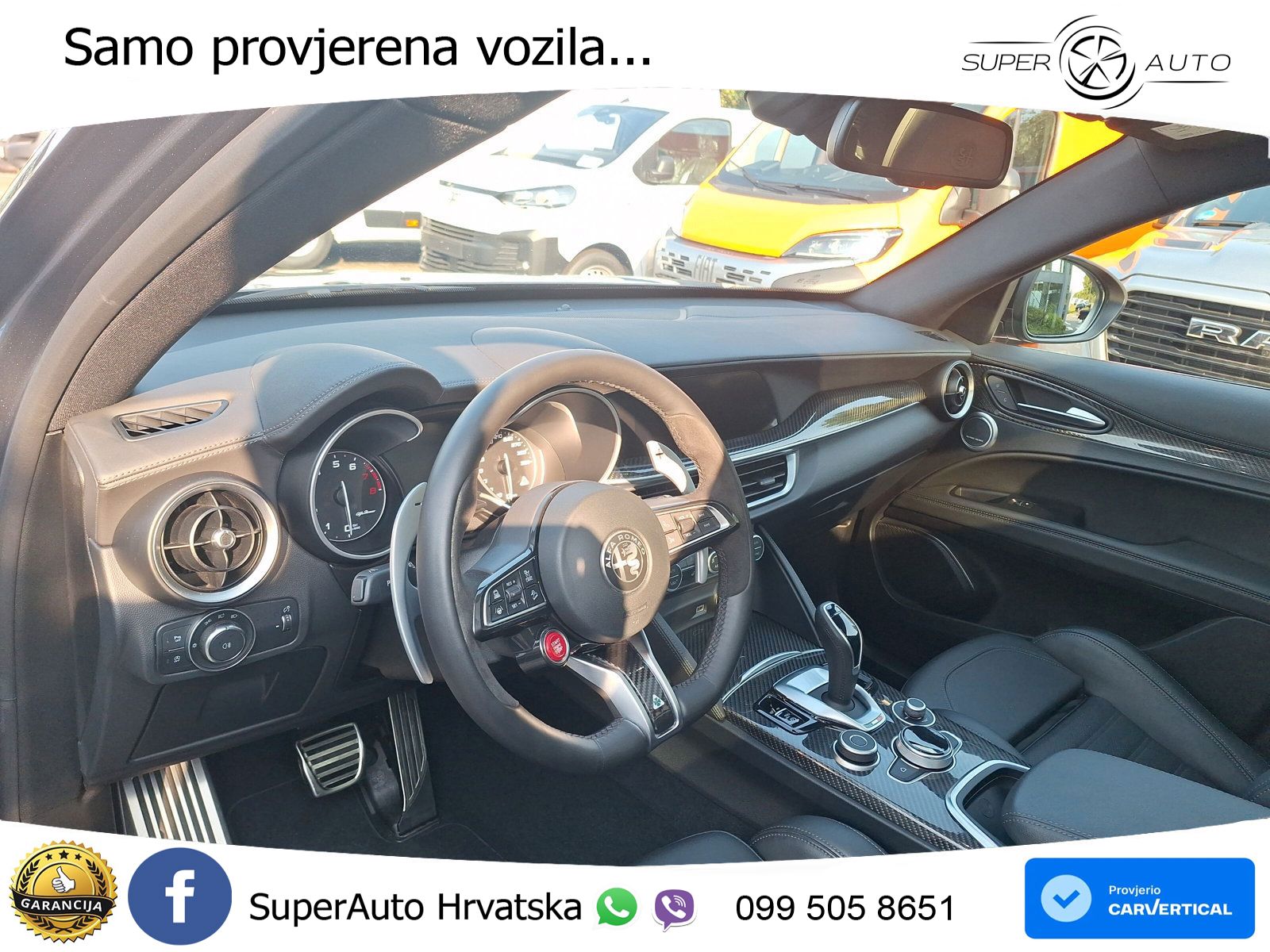 Alfa Romeo Stelvio Quadrifoglio 2.9 V6 Bi-Turbo (520 KS) Q4 Automatic LED+GR SJED+ACC