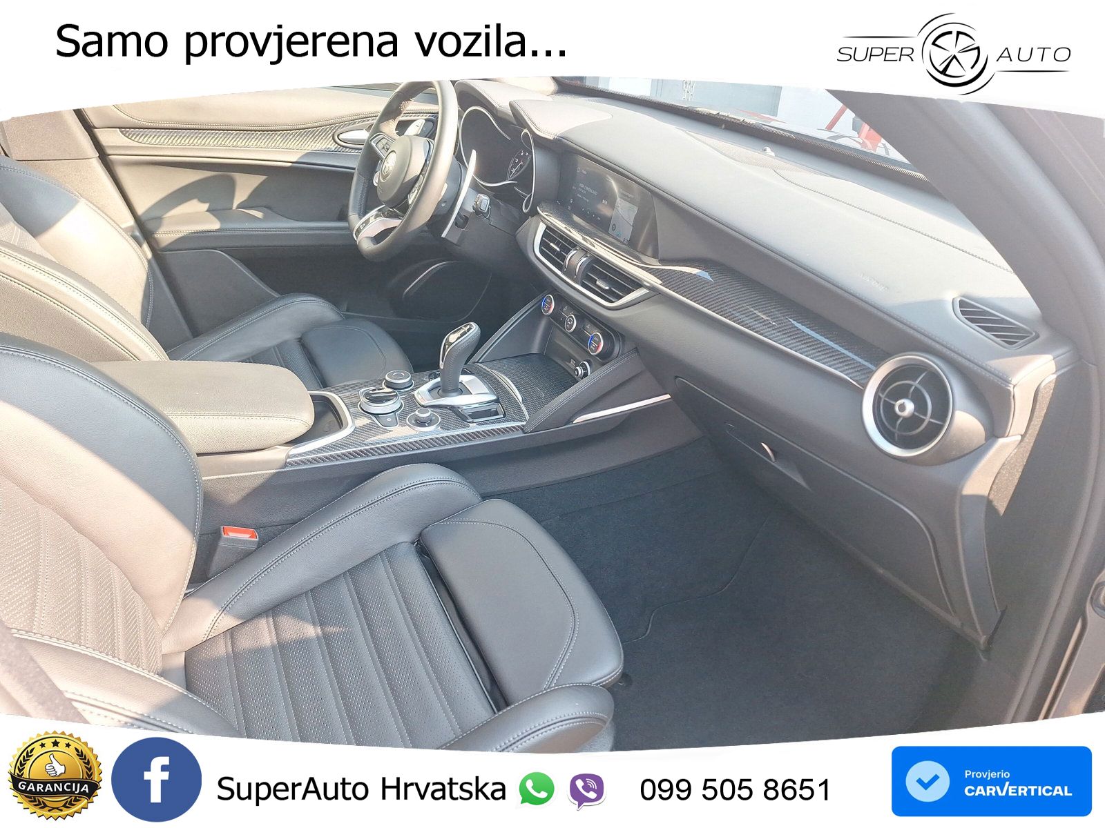 Alfa Romeo Stelvio Quadrifoglio 2.9 V6 Bi-Turbo (520 KS) Q4 Automatic LED+GR SJED+ACC