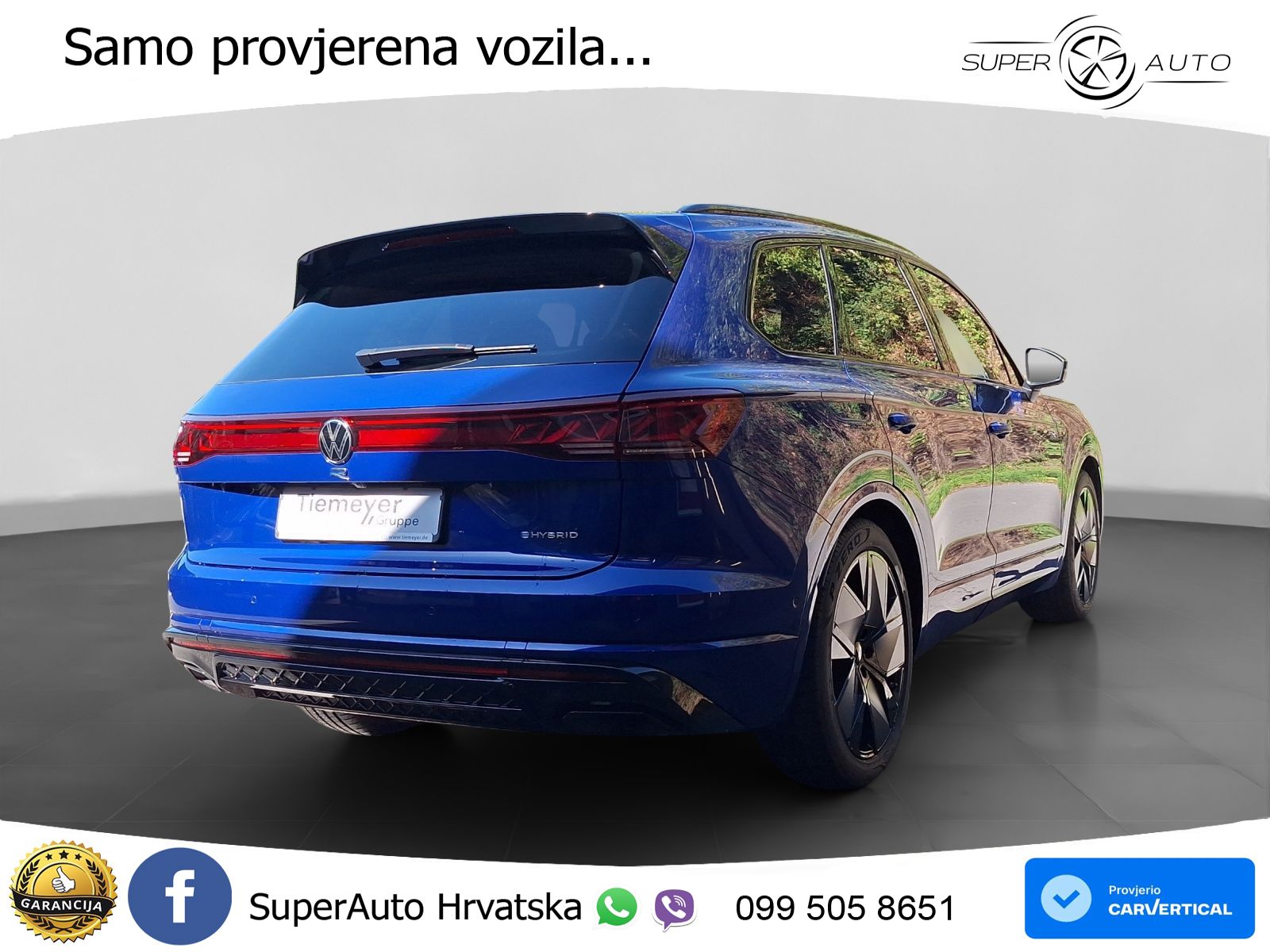 Volkswagen Touareg R 3.0 V6 TFSI (462 KS) 4MOTION Tiptronic ZRAČNI+ACC+4xGR SJED+KAM