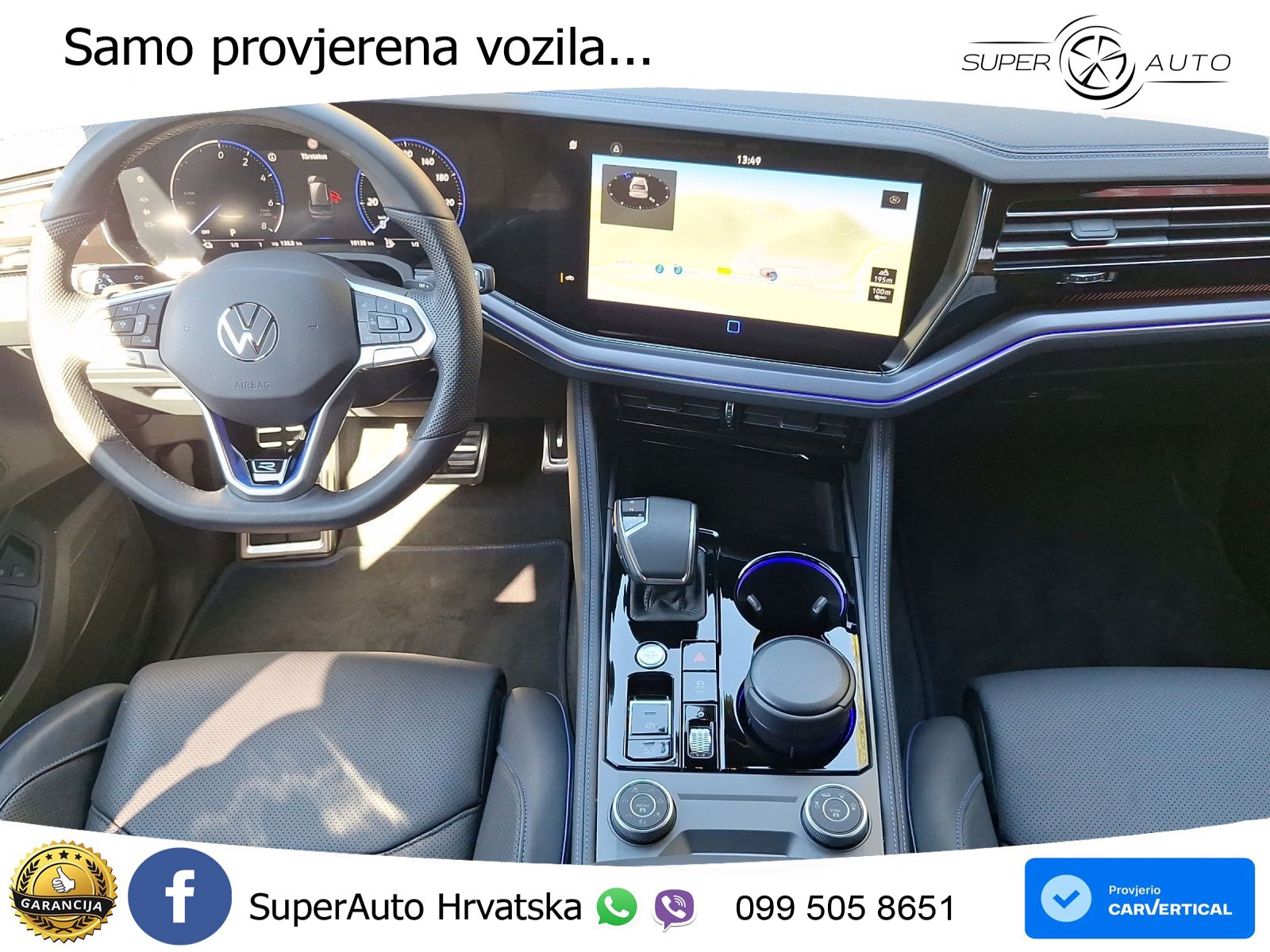 Volkswagen Touareg R 3.0 V6 TFSI (462 KS) 4MOTION Tiptronic ZRAČNI+ACC+4xGR SJED+KAM