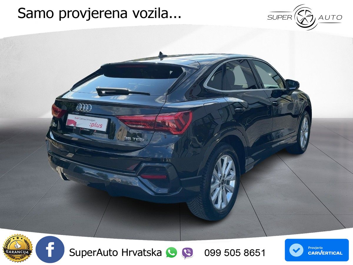 Audi Q3 Sportback 35 TFSI (150 KS) S tronic LED+GR SJED+ACC