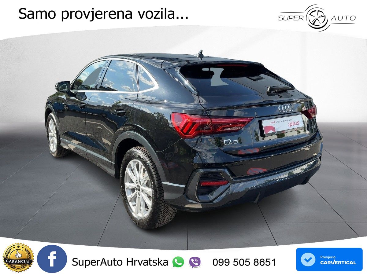 Audi Q3 Sportback 35 TFSI (150 KS) S tronic LED+GR SJED+ACC