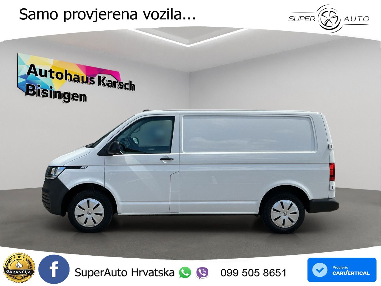 Volkswagen T6.1 Transporter 2.0 TDI Kasten AHK, KLIMA, PDC 110 KS