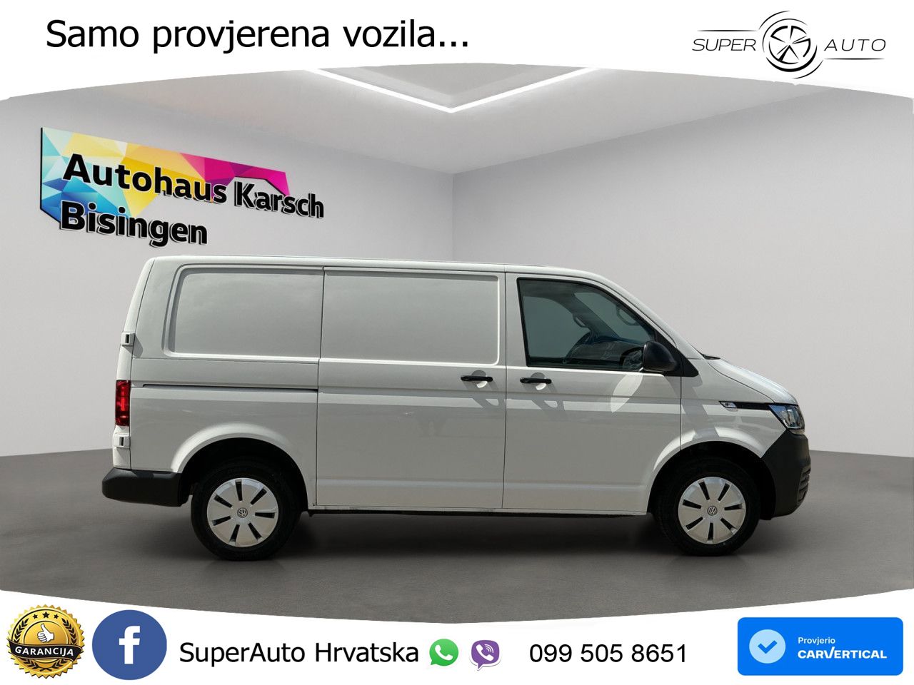 Volkswagen T6.1 Transporter 2.0 TDI Kasten AHK, KLIMA, PDC 110 KS