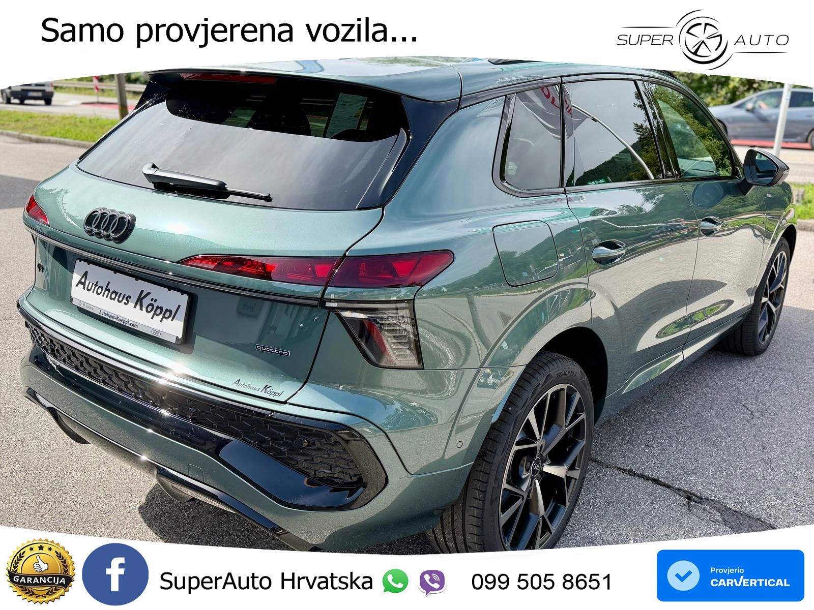 Audi Q3 2.0 TFSI (204 KS) quattro S tronic S line LED+GR SJED+ACC