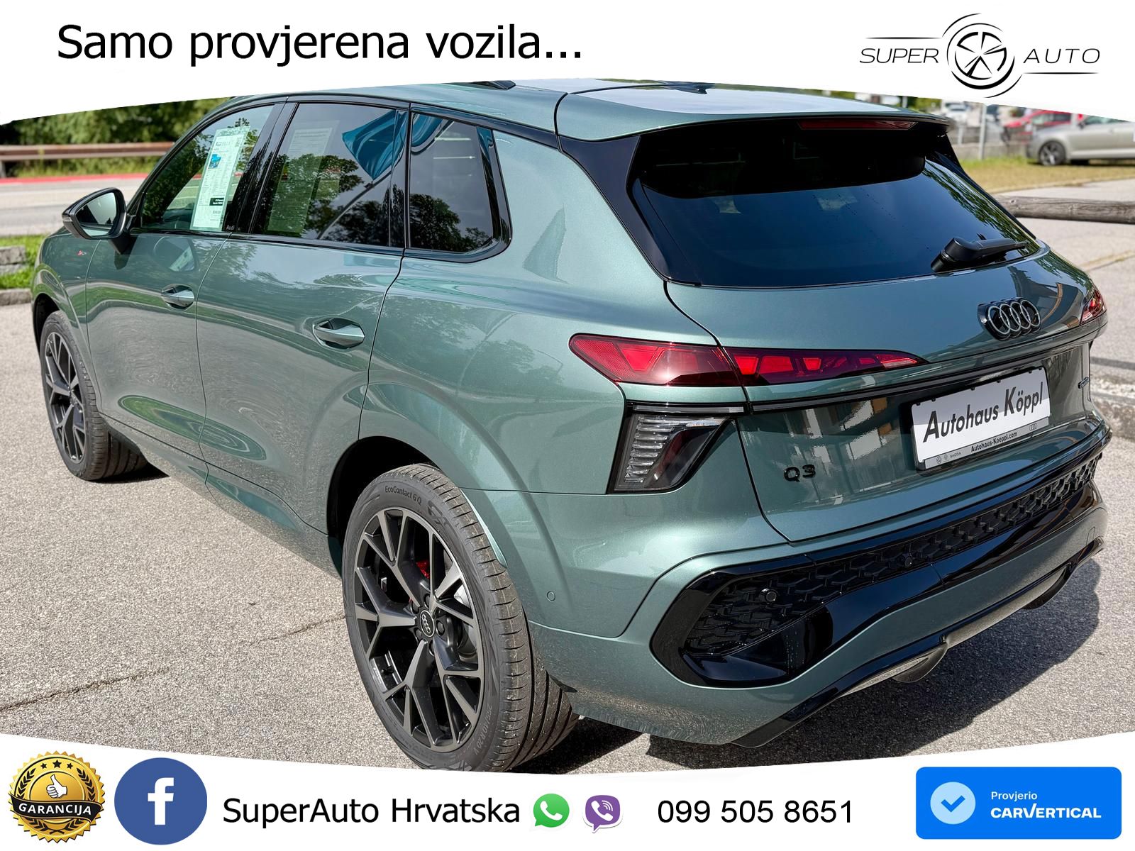 Audi Q3 2.0 TFSI (204 KS) quattro S tronic S line LED+GR SJED+ACC