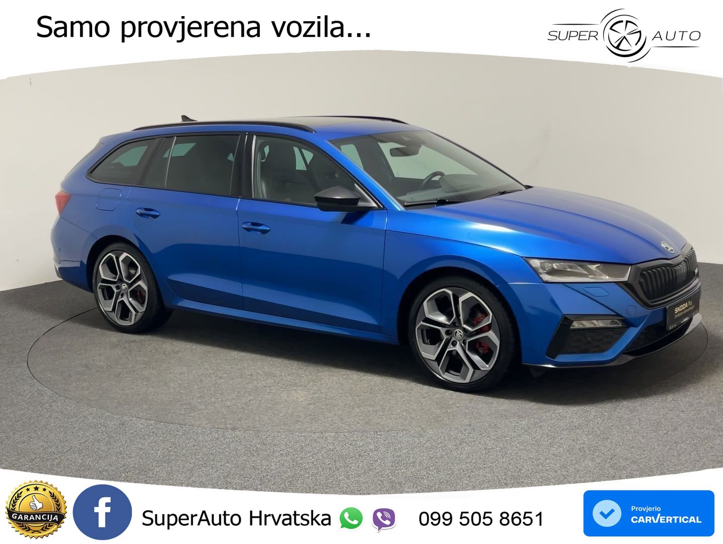 Škoda Octavia Combi RS 2.0 TDI (200 KS) 4x4 DSG LED+GR SJED+ACC